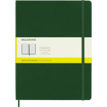 Notes MOLESKINE Classic XL (19x25cm) w kratkę, twarda oprawa, myrtle green, 192 strony, zielony
