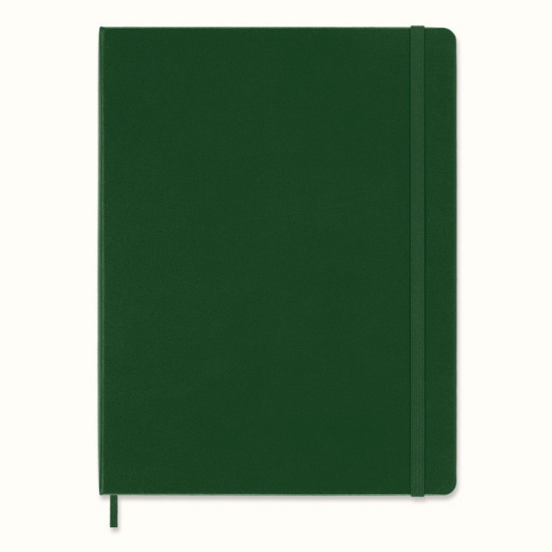 Notes MOLESKINE Classic XL (19x25cm) w linie, twarda oprawa, myrtle green, 192 strony, zielony