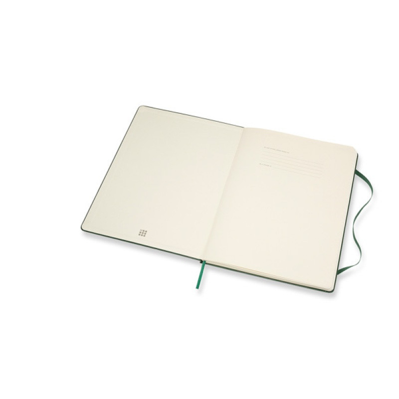 Notes MOLESKINE Classic XL (19x25cm) w linie, twarda oprawa, myrtle green, 192 strony, zielony