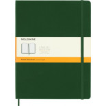Notes MOLESKINE Classic XL (19x25cm) w linie, twarda oprawa, myrtle green, 192 strony, zielony
