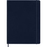 Notes MOLESKINE Classic XL (19x25cm) w linie, twarda oprawa, sapphire blue, 192 strony, niebieski