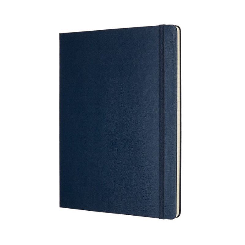 Notes MOLESKINE Classic XL (19x25cm) w linie, twarda oprawa, sapphire blue, 192 strony, niebieski