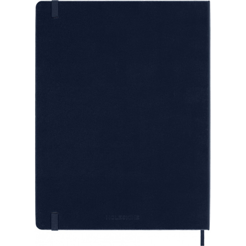 Notes MOLESKINE Classic XL (19x25cm) w linie, twarda oprawa, sapphire blue, 192 strony, niebieski