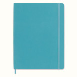Notes MOLESKINE XL (19x25 cm) w linie, miękka oprawa, reef blue, 192 strony, niebieski