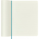 Notes MOLESKINE XL (19x25 cm) w linie, miękka oprawa, reef blue, 192 strony, niebieski