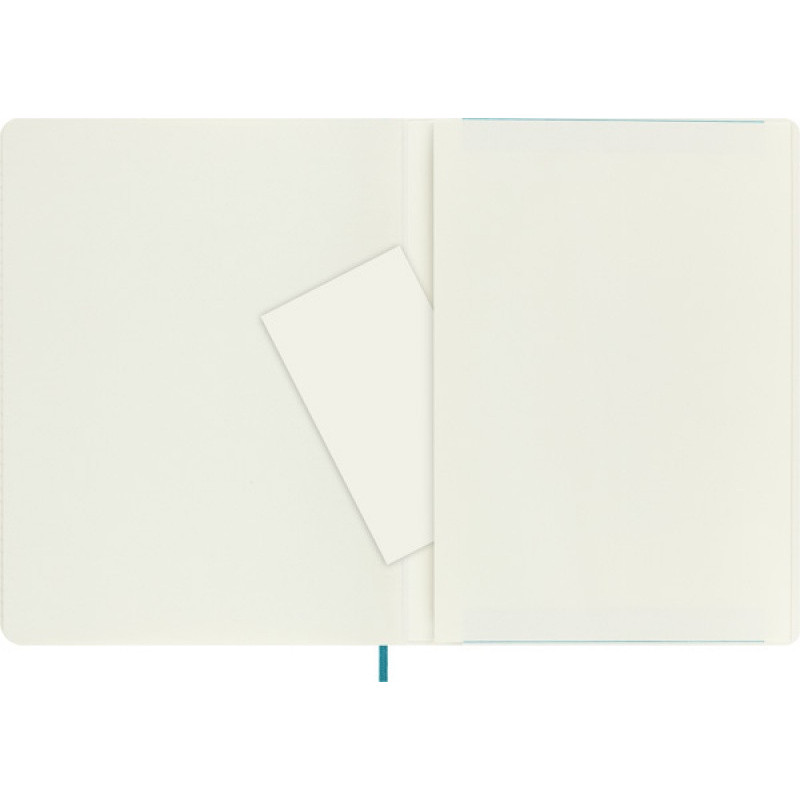 Notes MOLESKINE XL (19x25 cm) w linie, miękka oprawa, reef blue, 192 strony, niebieski