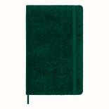 Notes MOLESKINE edycja limitowana Velvet L (13x21 cm) w linie, BOX, zielony
