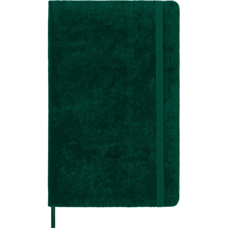 Notes MOLESKINE edycja limitowana Velvet L (13x21 cm) w linie, BOX, zielony