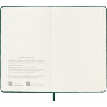 Notes MOLESKINE edycja limitowana Velvet L (13x21 cm) w linie, BOX, zielony