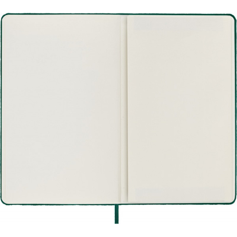 Notes MOLESKINE edycja limitowana Velvet L (13x21 cm) w linie, BOX, zielony