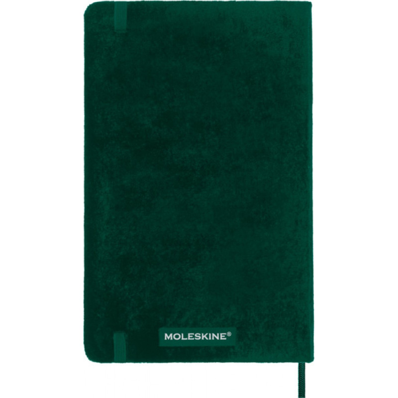 Notes MOLESKINE edycja limitowana Velvet L (13x21 cm) w linie, BOX, zielony