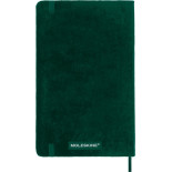 Notes MOLESKINE edycja limitowana Velvet L (13x21 cm) w linie, BOX, zielony