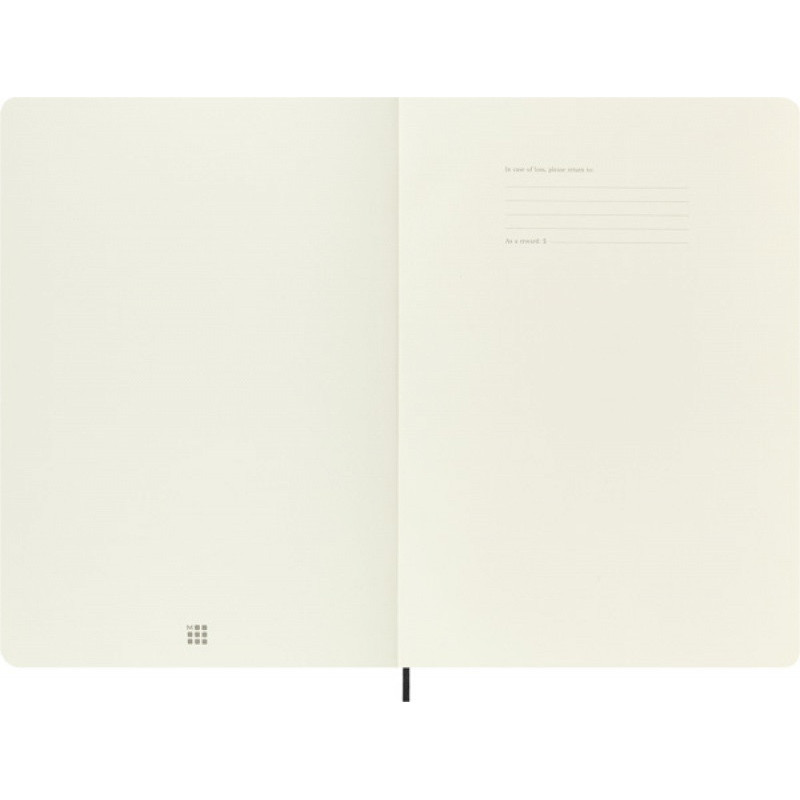 Notes MOLESKINE Classic A4 (21x29,7 cm) w kratkę, miękka oprawa, 192 strony, czarny