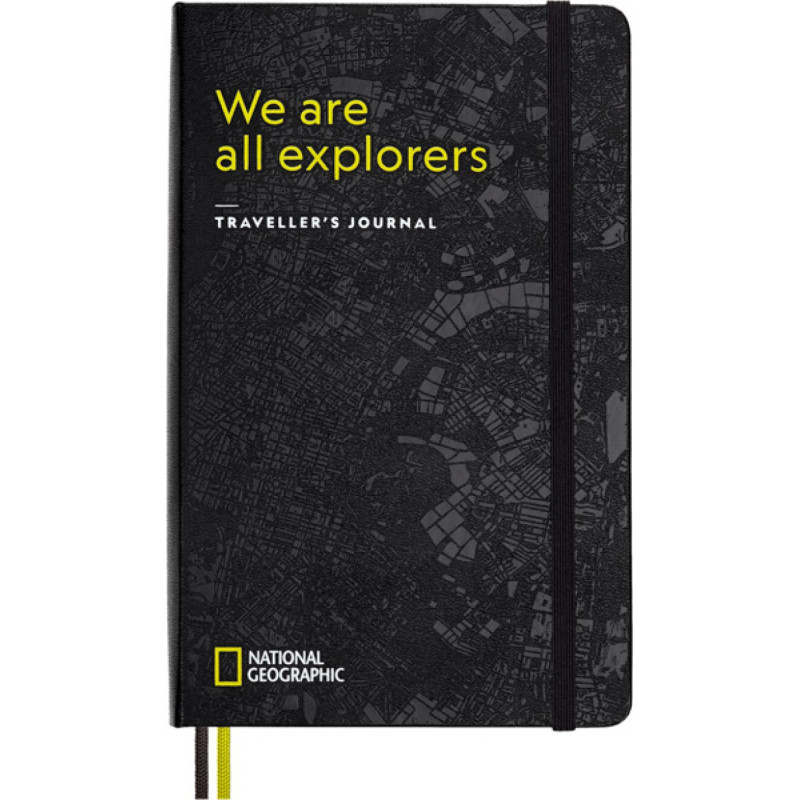 Notes MOLESKINE Passion Journal Travellers National Geographic, 400 stron, szary