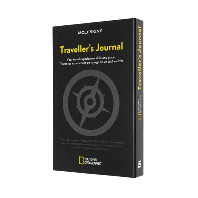Notes MOLESKINE Passion Journal Travellers National Geographic, 400 stron, szary