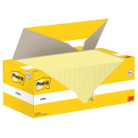 Karteczki samoprzylepne POST-IT® (654CY-VP20), 76x76mm, 100 kart./bloczek, 16 + 4 bloczki GRATIS, kanarkowo żółte