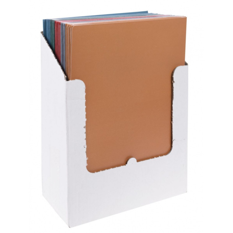 Teczka z gumką OFFICE PRODUCTS Natura, karton/lakier, A4, 300gsm, 3-skrz., mix kolorów