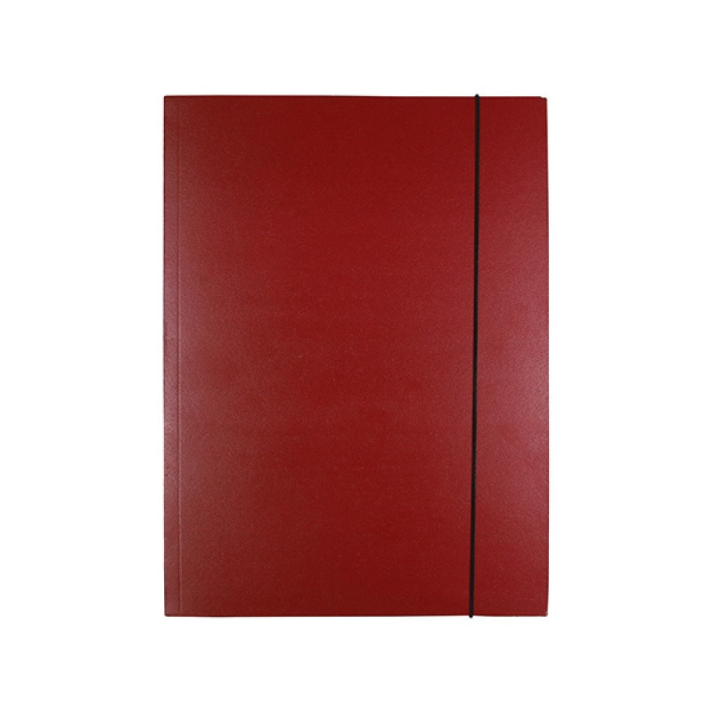 Teczka z gumką OFFICE PRODUCTS Natura, karton/lakier, A4, 300gsm, 3-skrz., mix kolorów