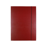 Teczka z gumką OFFICE PRODUCTS Natura, karton/lakier, A4, 300gsm, 3-skrz., mix kolorów