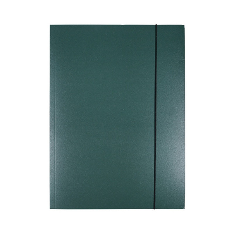 Teczka z gumką OFFICE PRODUCTS Natura, karton/lakier, A4, 300gsm, 3-skrz., mix kolorów