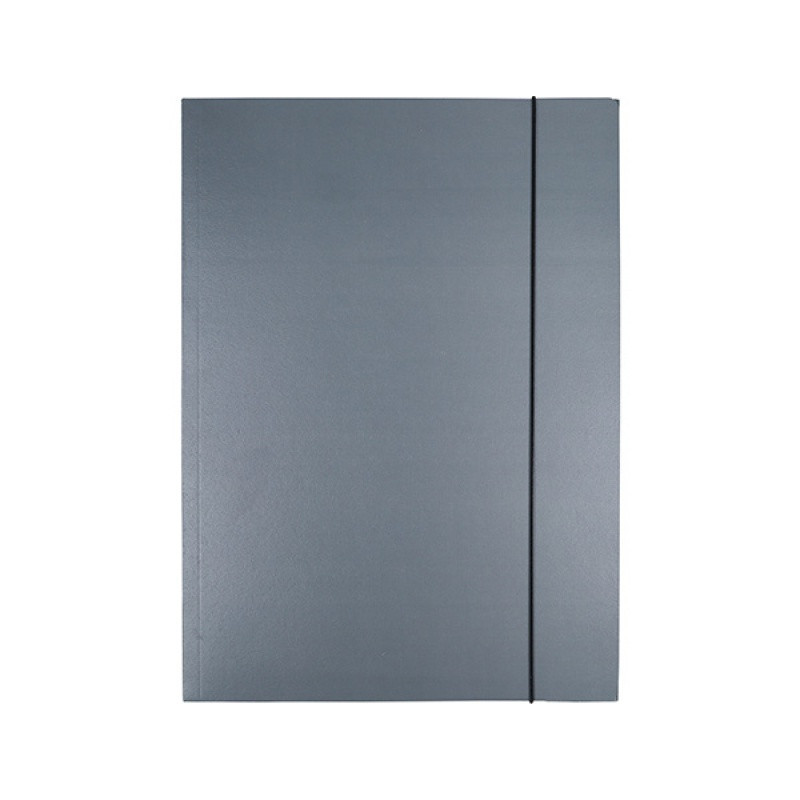 Teczka z gumką OFFICE PRODUCTS Natura, karton/lakier, A4, 300gsm, 3-skrz., mix kolorów