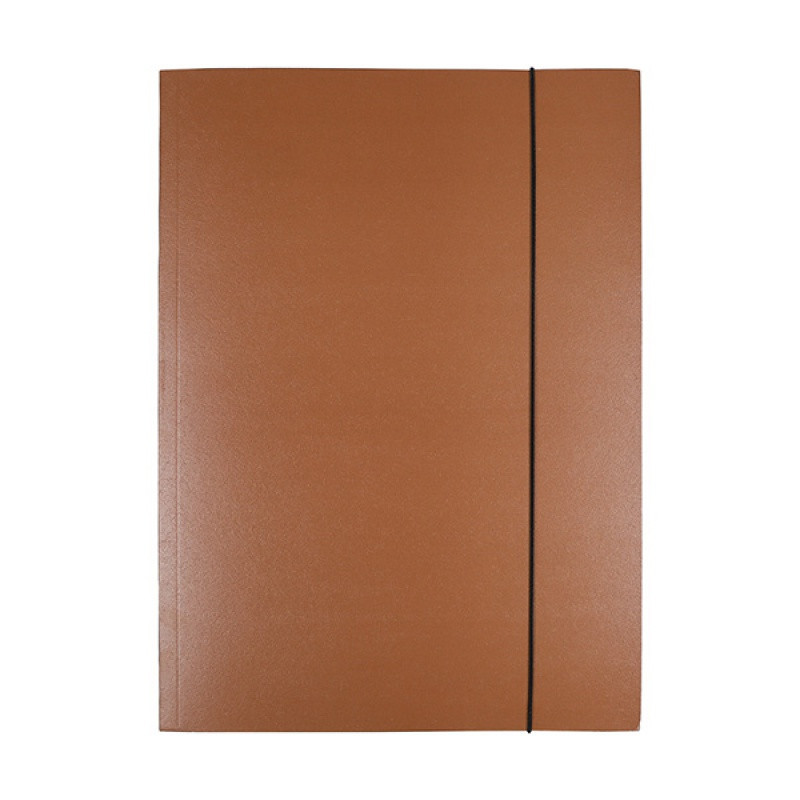 Teczka z gumką OFFICE PRODUCTS Natura, karton/lakier, A4, 300gsm, 3-skrz., mix kolorów
