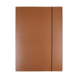 Teczka z gumką OFFICE PRODUCTS Natura, karton/lakier, A4, 300gsm, 3-skrz., mix kolorów