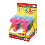 Nożyczki szkolne KEYROAD Security, 12,5cm, zaokrąglone, display, mix kolorów