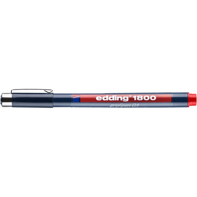 Profipen e-1800 EDDING, 0,25 mm, czerwony