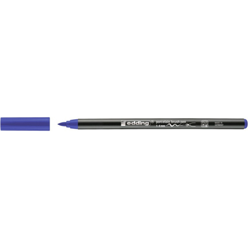 Pisak do porcelany e-4200 EDDING, 1-4 mm, niebieski