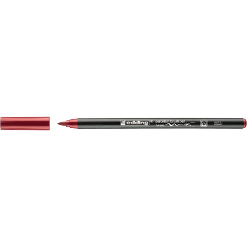 Pisak do porcelany e-4200 EDDING, 1-4 mm, karmazynowy