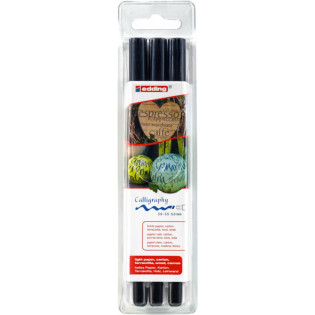 Pisak do kaligrafii e-1255 EDDING, 2-5 mm, 3 szt., czarny