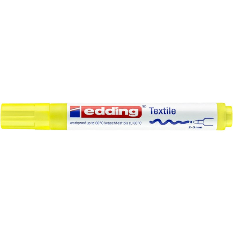 Marker tekstylny e-4500 EDDING, 2-3 mm, żółty neonowy