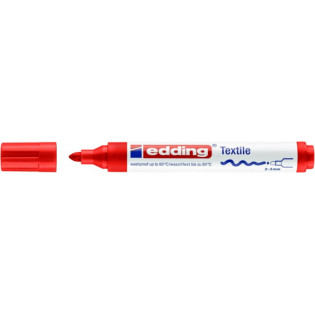 Marker tekstylny e-4500 EDDING, 2-3 mm, czerwony