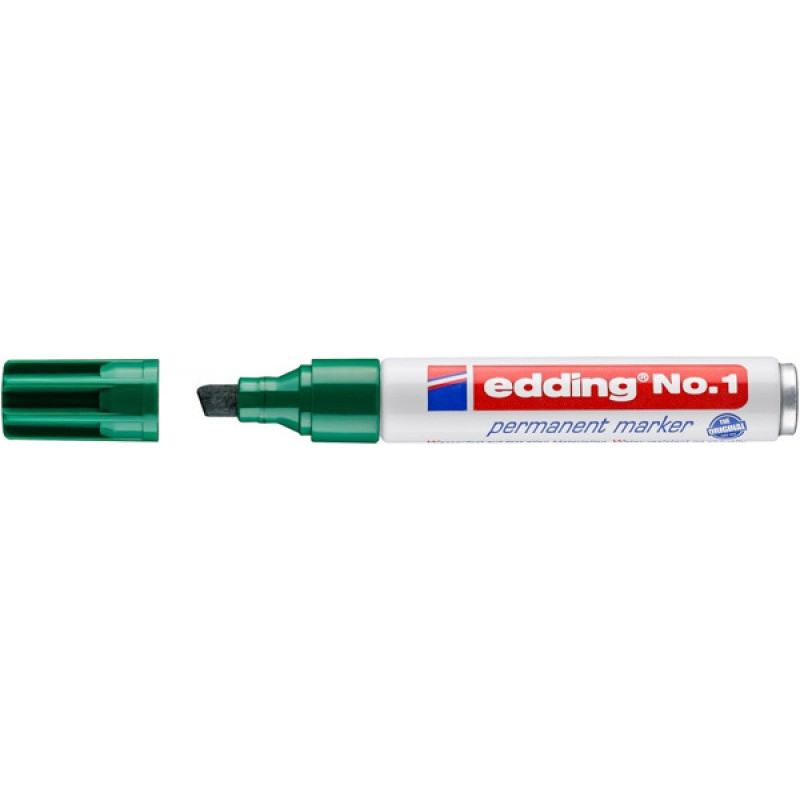 Marker permanentny no.1 EDDING, 1-5mm, zielony