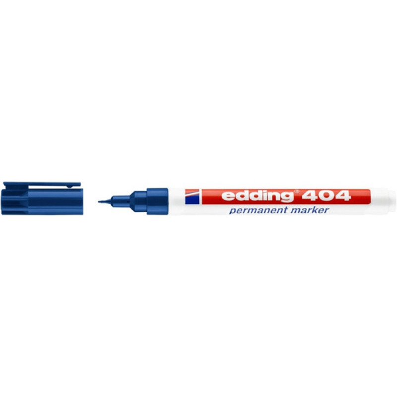 Marker permanentny e-404 EDDING, 0,75 mm, niebieski