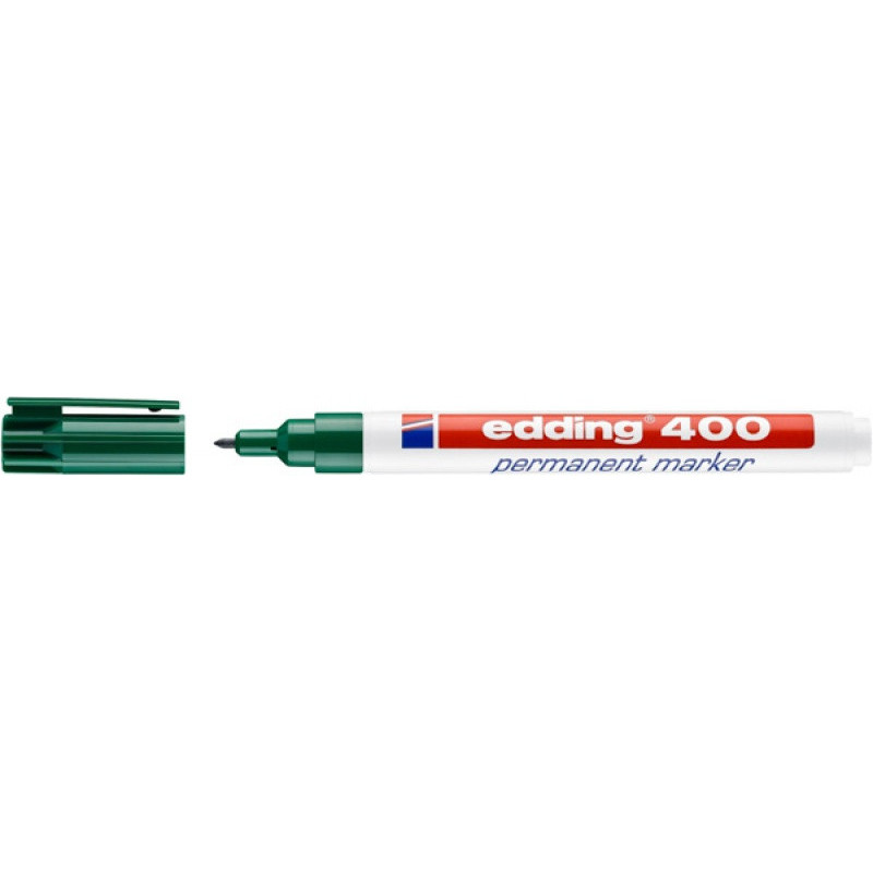 Marker permanentny e-400 EDDING, 1 mm, zielony