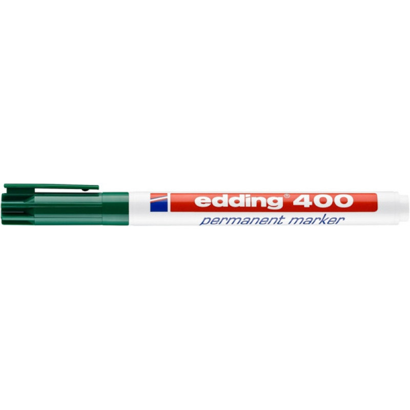 Marker permanentny e-400 EDDING, 1 mm, zielony