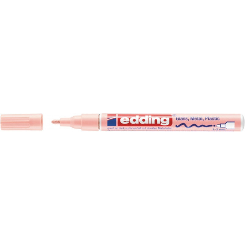 Marker olejowy połyskujący e-751 EDDING, 1-2 mm, pastelowy róż
