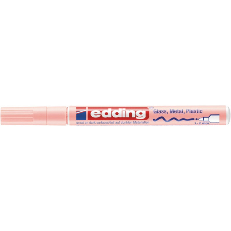 Marker olejowy połyskujący e-751 EDDING, 1-2 mm, pastelowy róż