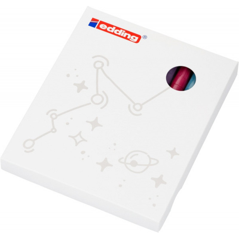 Marker olejowy połyskujący e-751 EDDING, 1-2 mm, 8 szt., mix kolorów