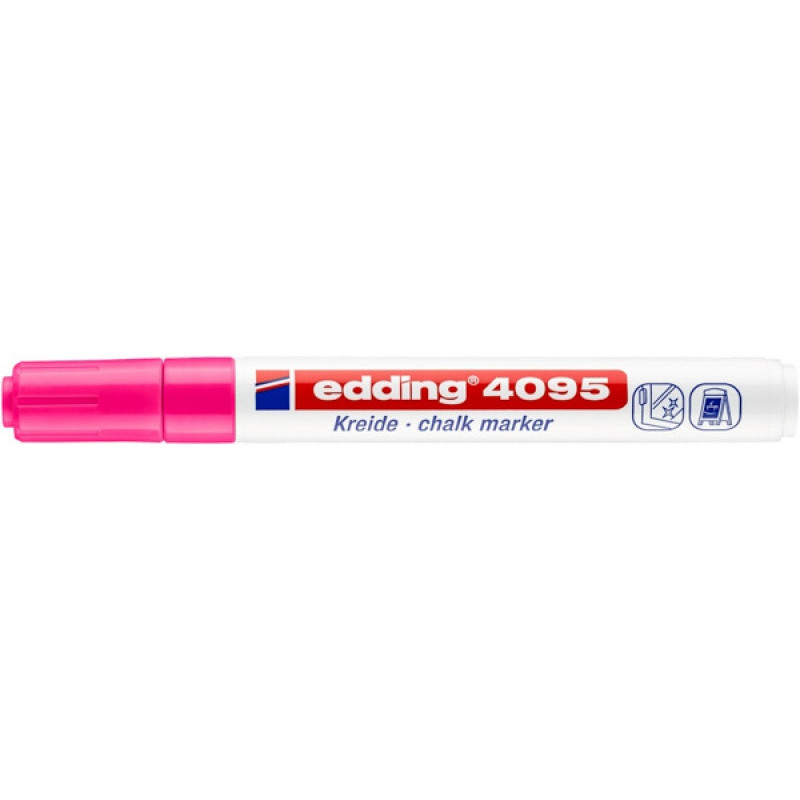 Marker kredowy e-4095 EDDING, 2-3 mm, różowy neonowy
