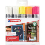 Marker kredowy e-4090 EDDING, 4-15 mm, 5 szt., mix kolorów