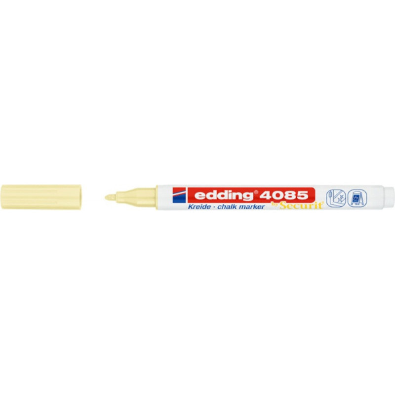 Marker kredowy e-4085 EDDING, 1-2 mm, pastelowy żółty