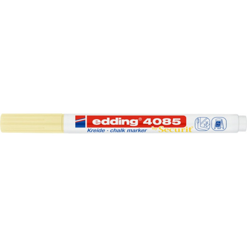 Marker kredowy e-4085 EDDING, 1-2 mm, pastelowy żółty