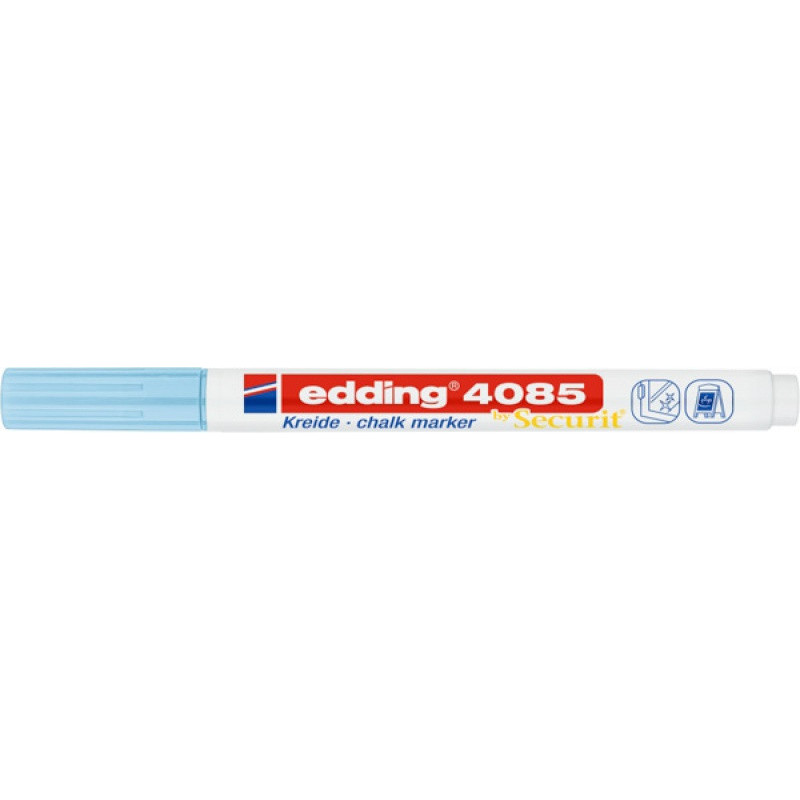 Marker kredowy e-4085 EDDING, 1-2 mm, pastelowy niebieski
