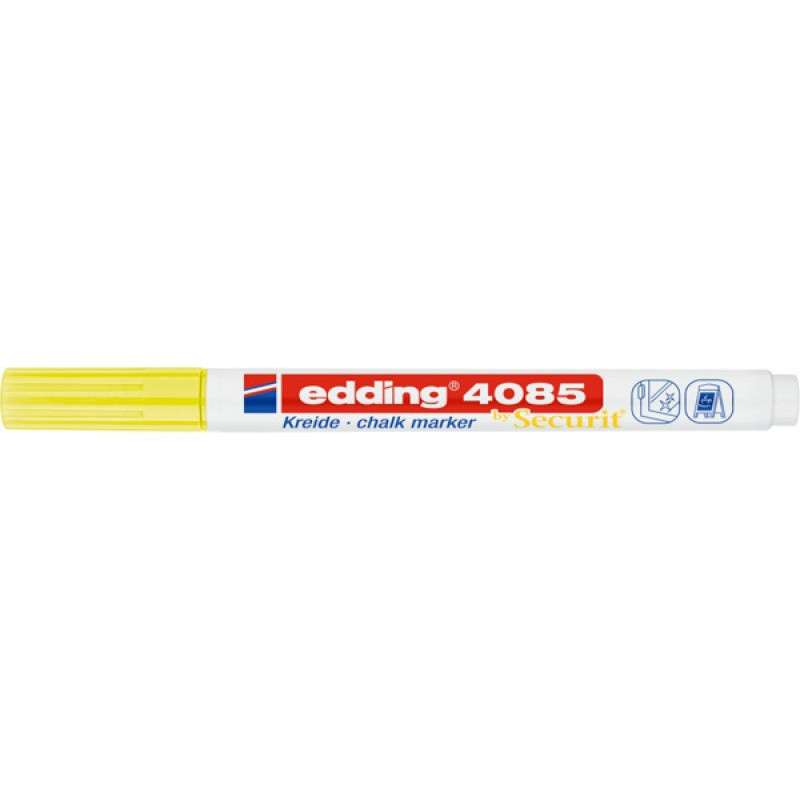 Marker kredowy e-4085 EDDING, 1-2 mm, neonowy żółty