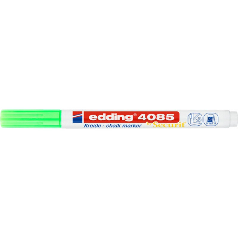 Marker kredowy e-4085 EDDING, 1-2 mm, neonowy zielony