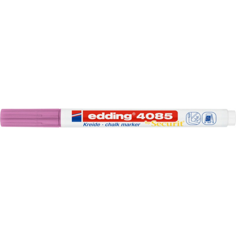 Marker kredowy e-4085 EDDING, 1-2 mm, metaliczny różowy