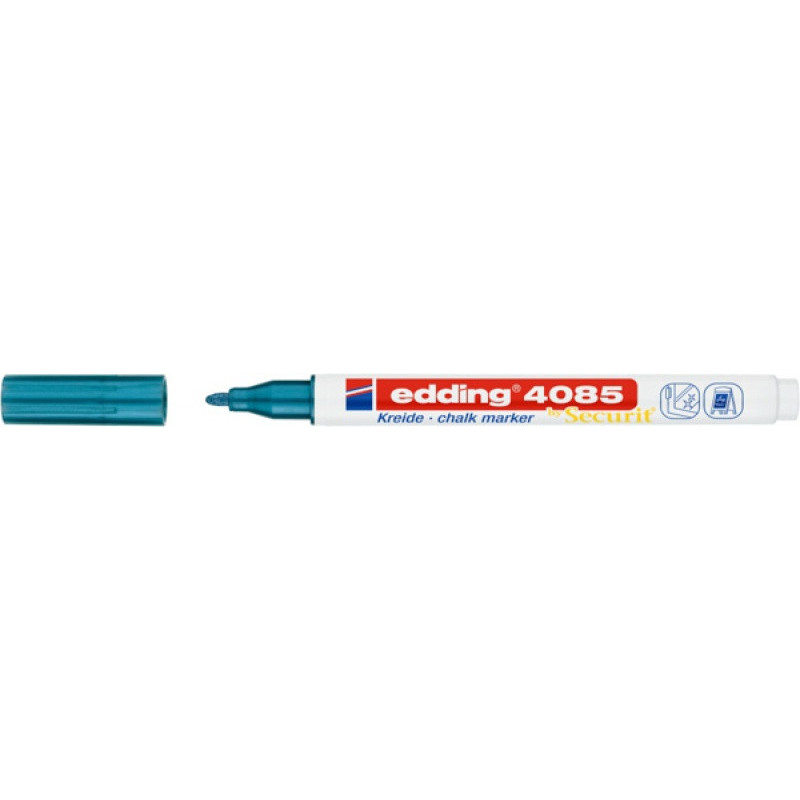 Marker kredowy e-4085 EDDING, 1-2 mm, metaliczny niebieski